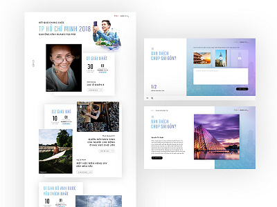 Photo contest - SAIGON2018 contests design microsite photo ui uiux web website