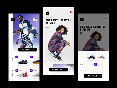 Daily UI | Concept Shoes Store concept dailyui design draft ecommerce mobile nike shoes ui uiux website wip