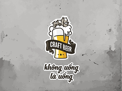 Craft Beer Logo beer logo outline retro