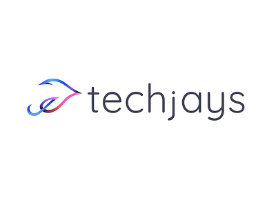 Techjays Logo Design bird branding logo