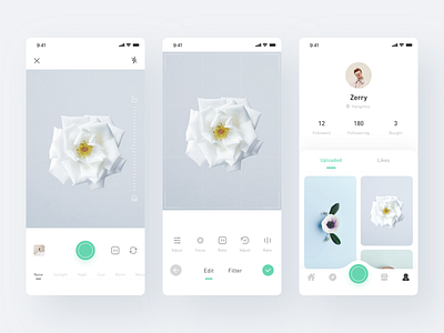 Photography app_02 app camera fillet find minimalism my photography ui