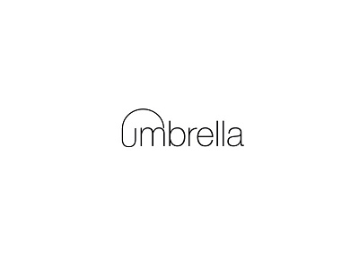 Umbrella logo concept logo rain umbrella