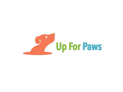 Combining different colour to get playful and vibrant look animal care daycare dog friend friendly logo paws pet puppy up