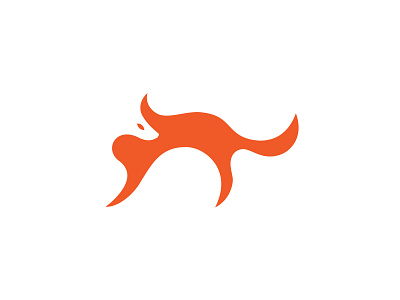 Fox Negative Space Mark animal fox logo mark negative negative space wild