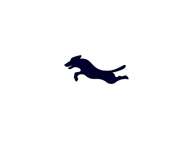 Active Dog wip active dog jumping logo mark wip