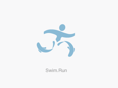 Swim. Run  - Logo For a Sports Club
