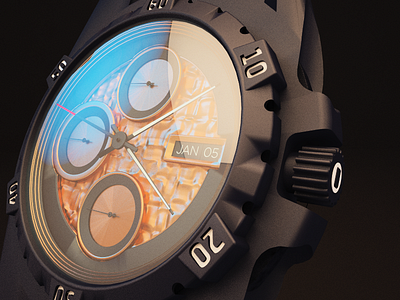 Modelling A Wrist Watch In C4d 3d 4d c4d cinema clock model piece render time vray watch wrist