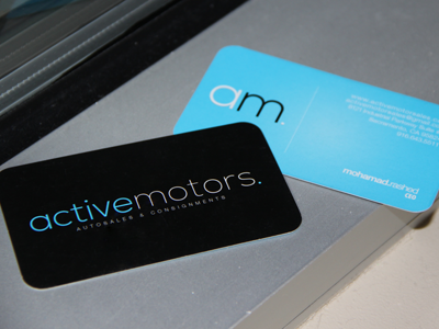 Active Motors active autosales branding business car cards cars consignments dealership mechanic motors used