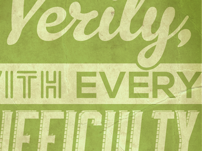 Typography of Great Advice allah difficulty ease poster quote quran typo typography verily