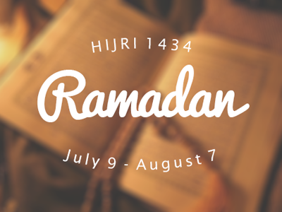 Ramadan, it's coming