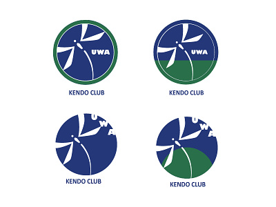 Kendo Club Variations No.2 dragonfly kendo logo sport team