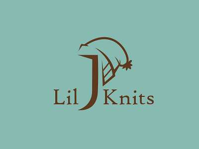 Lil J Knits Logo beanie branding knitting logo