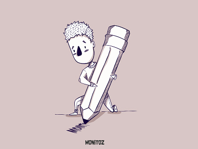 Monitoz artwork cartoon character children book design graphic design illustration levi ortiz logo mexico vector