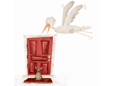 Bundle Stork artwork cartoon character children book illustration kids levi ortiz print sketch stork vector wacom