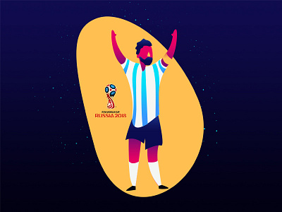 Messi art artwork cartoon character design fifa illustration messi russia sketch vector worldcup