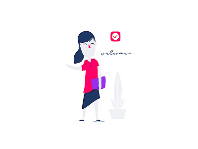 Nural Welcome app cartoon character clean levi ortiz mexico minimal nural ui ui design ux ux design welcome