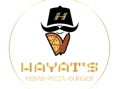 kebab pizza burger logo branding