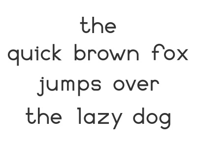 Font quick