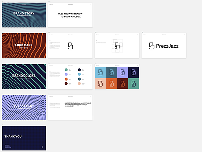 Brandbook Prezzjazz brand brandbook branding clean color pr prezzjazz promo sketch styleguide typography
