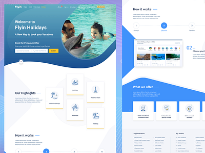 Holidays Pre-Launch Page ! holidays how it works icons landing page offers pre launch