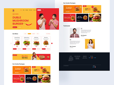 Restaurant website Landing Page design