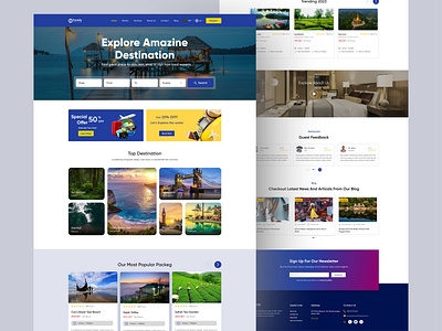 Travel Agency Website Landing Page