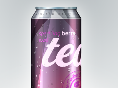 Sparkling Iced Tea bold clean coffeebean colorful design dieline innovative modern packaging refreshing sparkling subliminal