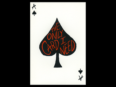 The Ace of Spades ace of spades chicago design illustration madeatlillstreet madeonipad playing card poster procreate screenprint