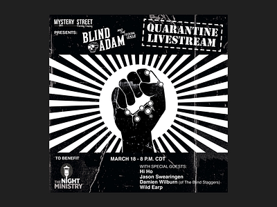 Blind Adam and the Federal League - Quarantine Livestream chicago coronavirus covid19 madeonipad procreate punk punk rock raised fist rock soap