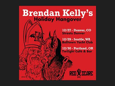 Brendan Kelly's Holiday Hangover 2019 brendan kelly chicago denver krampus portland procreate punk punkrock red scare industries red scare records rock seattle subism the lawrence arms war on xmas