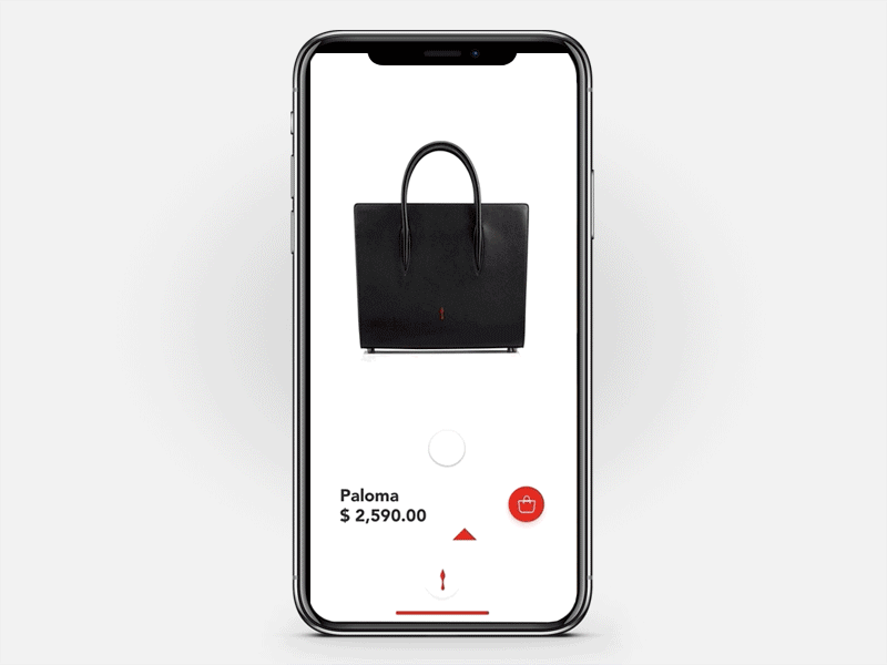 Christian Louboutin Bag and Shoes 2018 bag experience design fashion framer x interaction design iphonex shoes shopping sketch