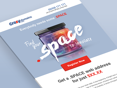 Crazy Domains: Everybody Needs Some .SPACE .space tld crazy domains new domain extension new tld promo domains