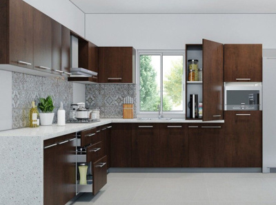 Breathtaking L-Shaped Designs of Modular Kitchen Interior Design