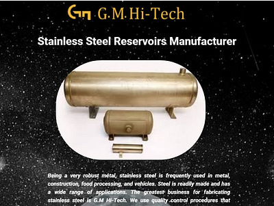 Stainless Steel Reservoirs Manufacturer gmhitech