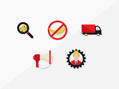 Product recall - icon set 2 food iconography illustration illustrator product vector