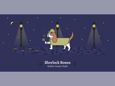 Sherlock Bones books dog dogs fantasy illustrations illustrator