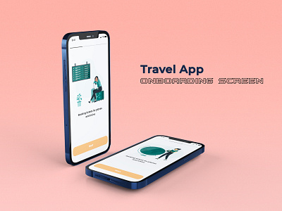 Travel App Onboarding Screen animation figma mobileapp onboardingscreen travel ui ux