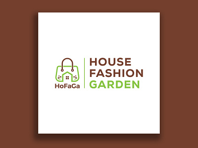 HoFaGa Logo background brand identity branding clean design icon identity illustration illustrator instagram instagram banner instagram template logo minimal minimalistic mobile ui vector web website