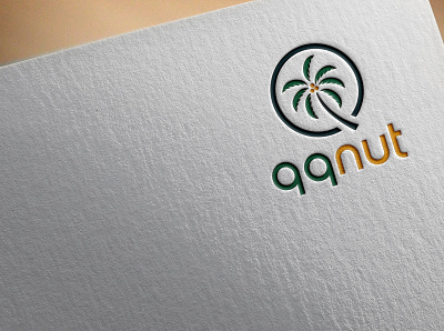 qqnut Logo black coconut design green illustration logo logo design concept logo dessign logodesign logos minimalist minimalistic simple vector yellow