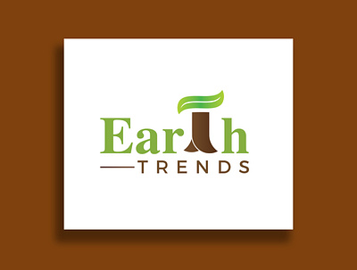 Earth Trends Logo blue brand identity branding design green icon illustrator logo logo design logo design branding minimalistic ui ux vector white