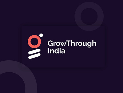 Logo (Grow Through India) brand identity branding design graphic design icon illustrator logo minimal minimalistic ui vector web