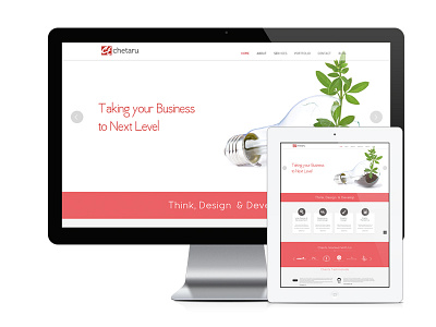 Revamped Chetaru flat desing layout web desing webdesign website