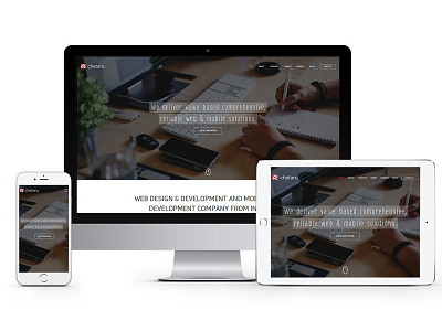 Chetaru agency digital layout mockup web design website design