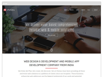 Chetaru chetaru home page layout design mockup web design website design