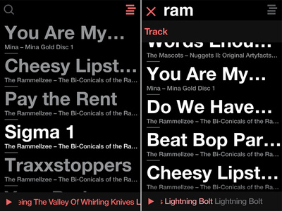 Screens from List.en app