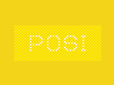 Posi panels architects green screen technology type typography white yellow