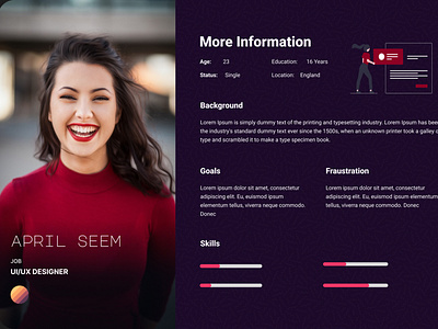 user persona by ZishanAli-14 on Dribbble