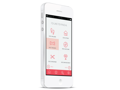 A new app for dog lovers mobile design mobile ui ux design