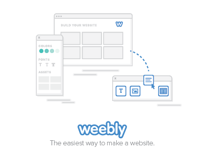 Weebly illustration for e-book drag and drop web design web illustration weebly