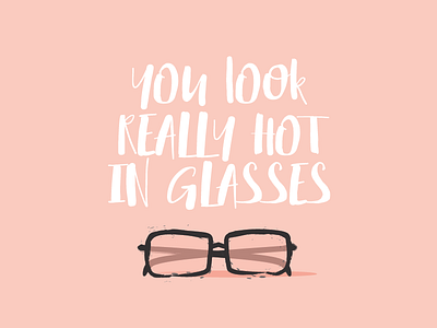 You look really hot in glasses fit and frenzy glasses hot illustration painted